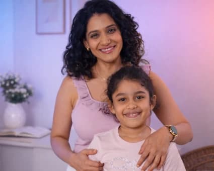 A mother and daughter featured in a regional campaign film